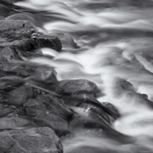 Photograph: 2 second exposure flowing water, Honey Creek, PA