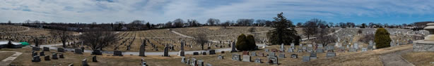 Panoramic Photograph of Holy Reedemer Cemetery, Baltimore, MD